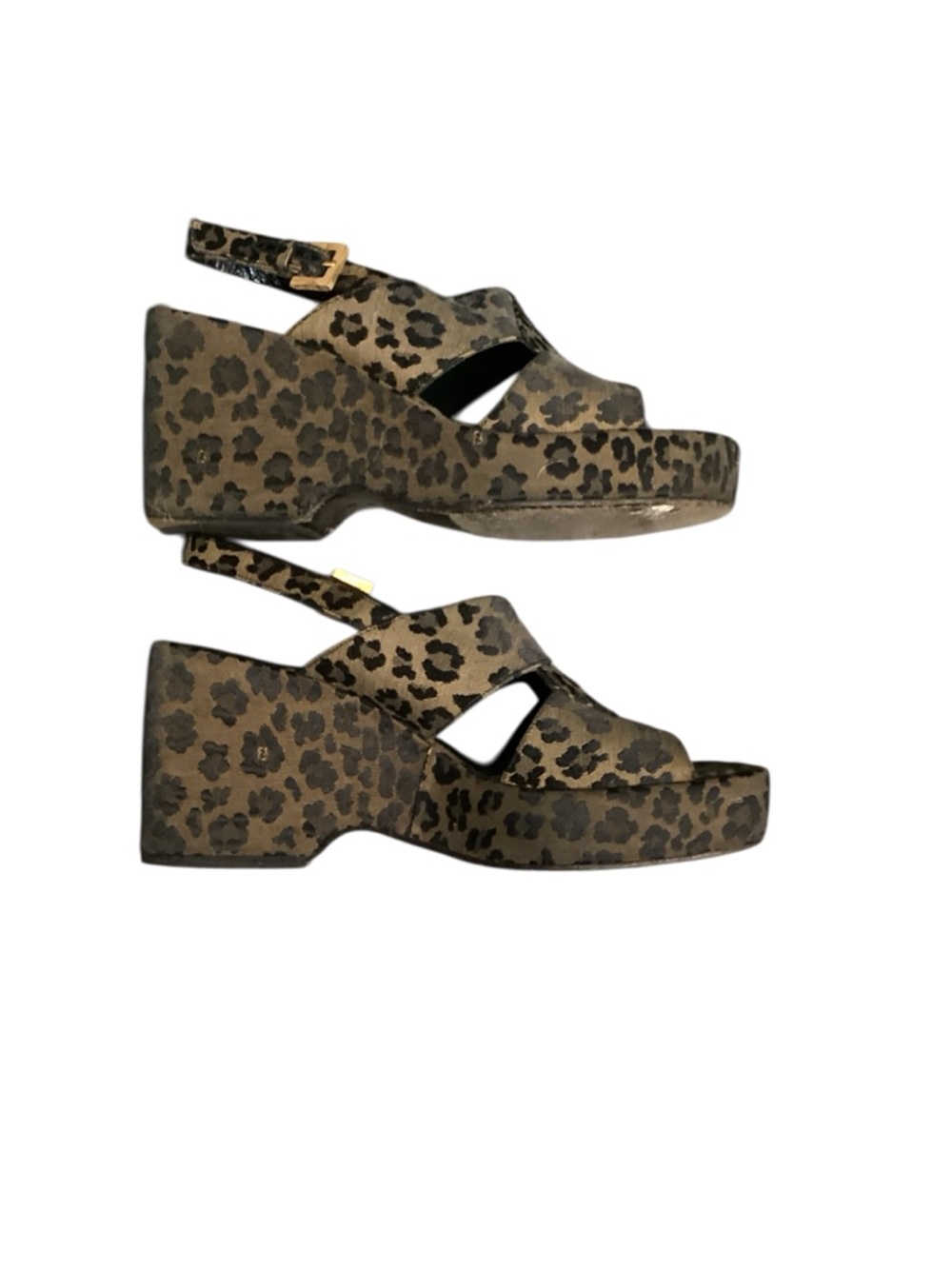 FENDI CHEETAH PRINT PLATFORM HEELS - Picture 4 of 6